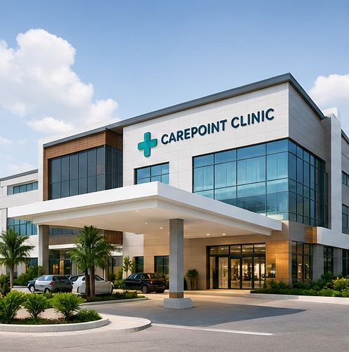 CarePoint Clinic building exterior with covered entrance